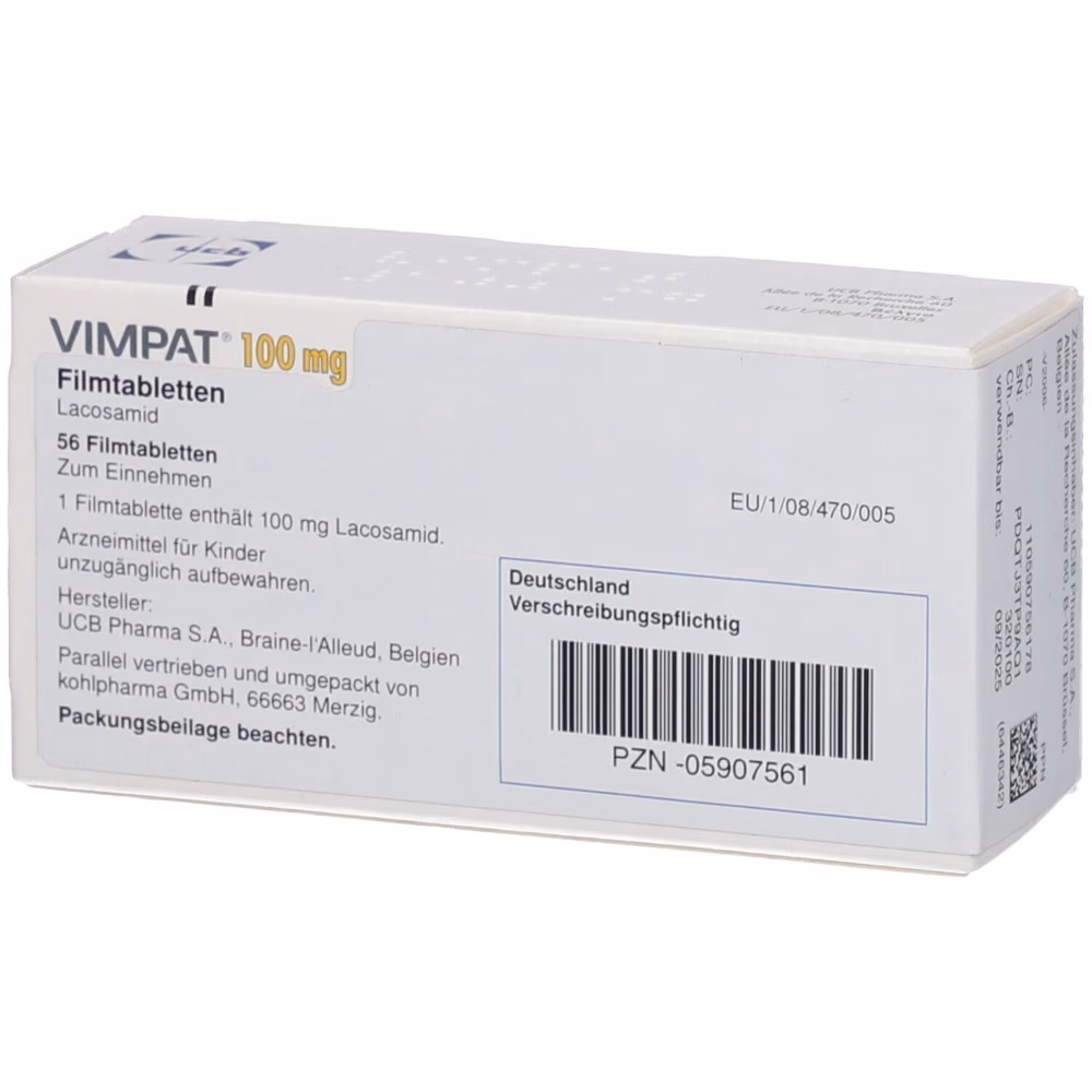 Vimpat 100mg Tablets Pack of 56s 3
