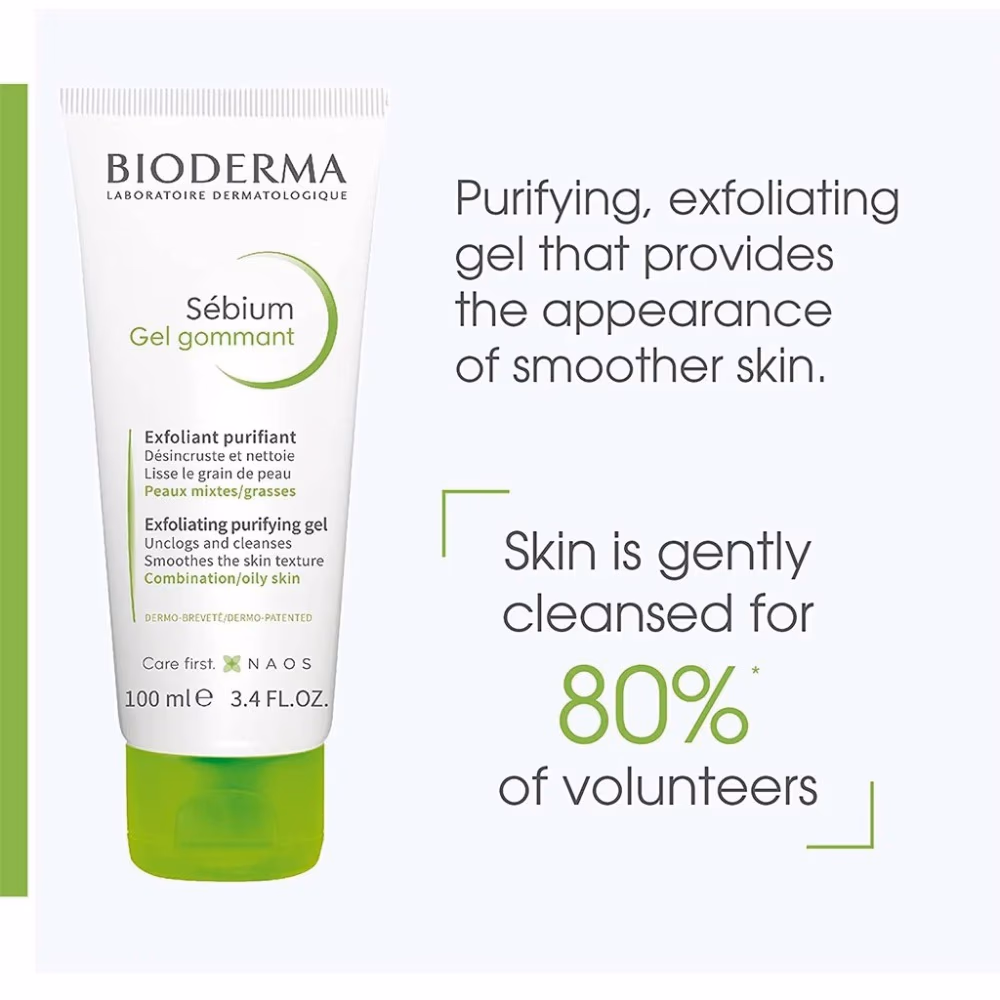 Bioderma Sebium Gel Gommant Exfoliating Purify Gel 100Ml 3