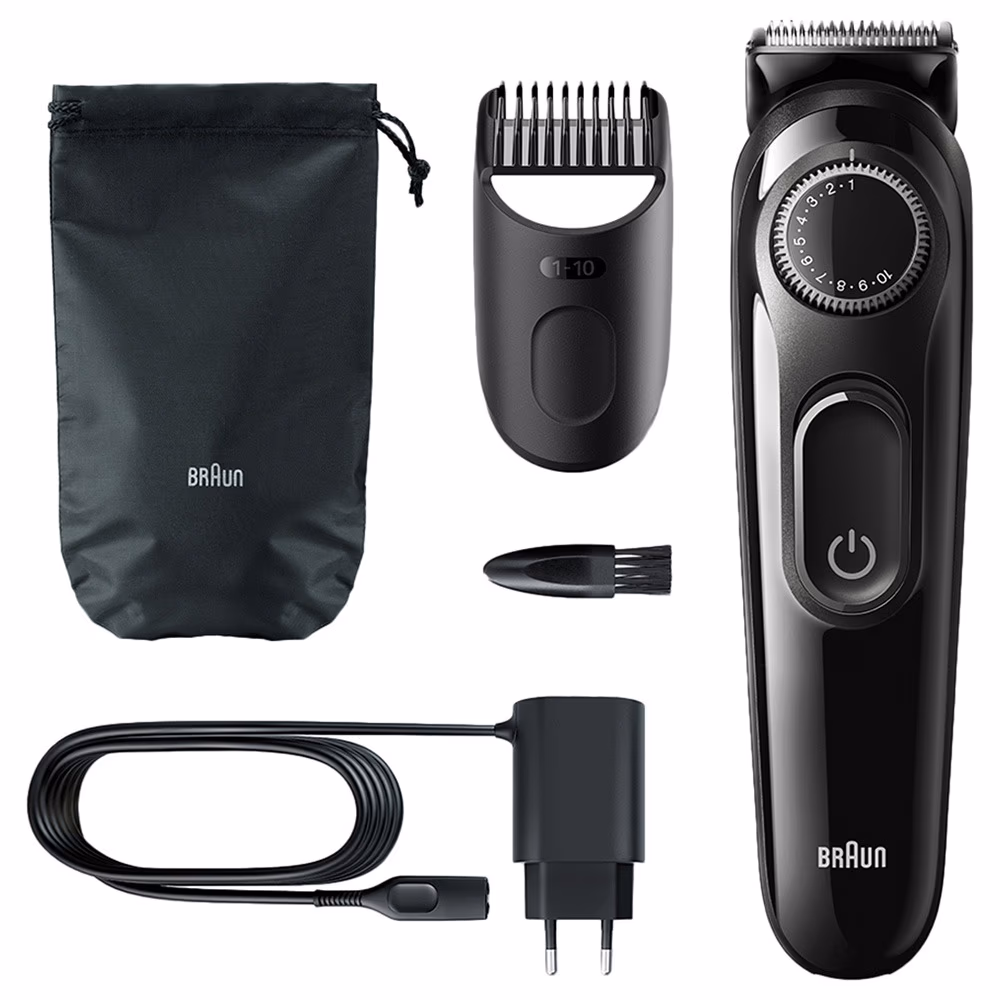 BRAUN Rechargeable Beard And Hair Trimmer With 20 Length Settings BT 3300 3