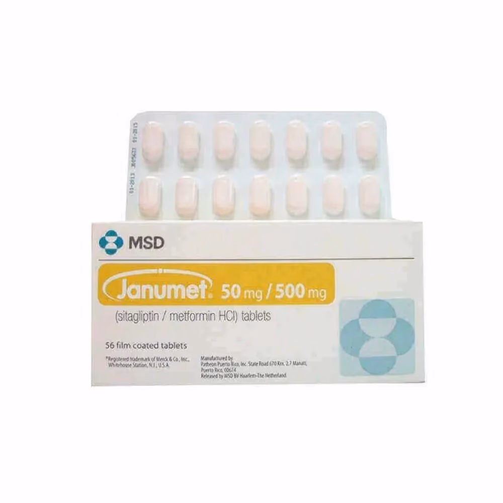 Janumet 50mg/500mg | Pack of 56 Tablets 3