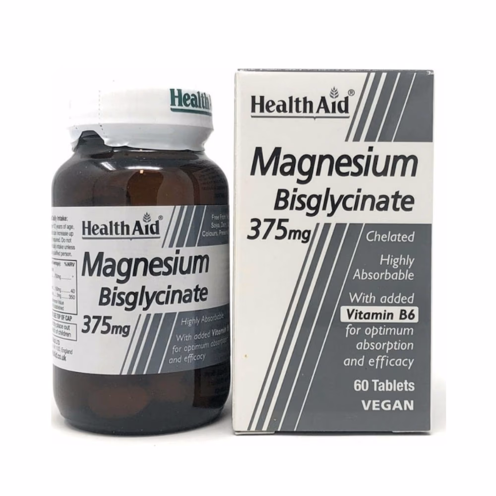 HealthAid Magnesium Bisglycinate 375mg 60 Tablets  3