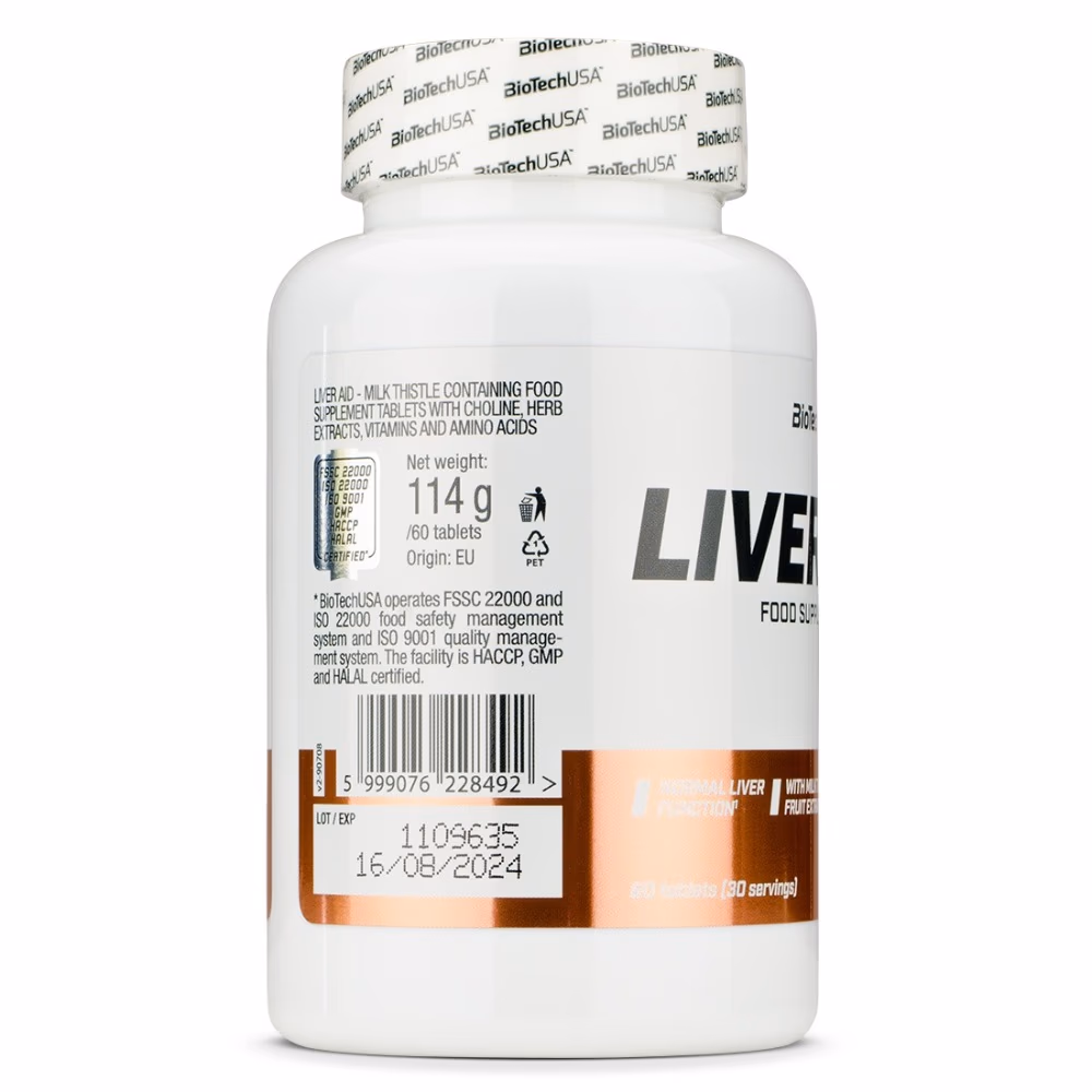 BioTechUSA Liver Aid Tablets (60 Tablets) 3
