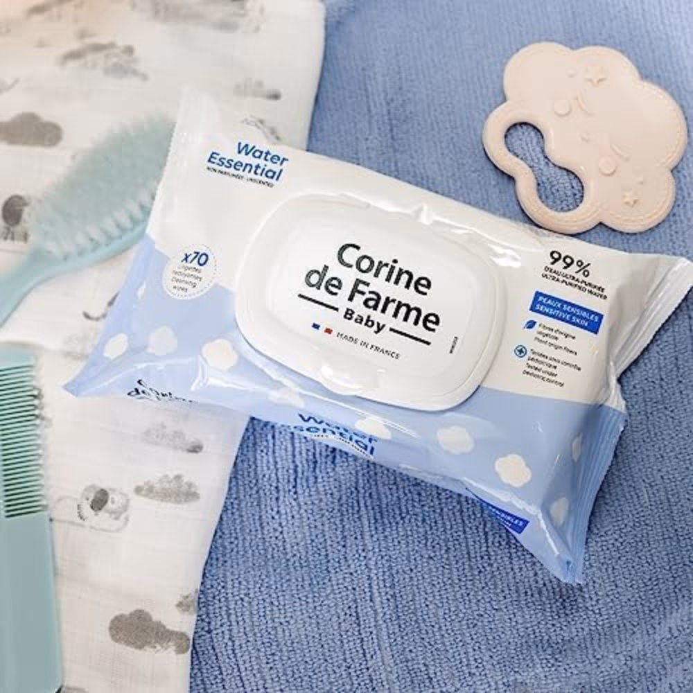 Corine De Farme Baby Water Essential-70 Wipes  4