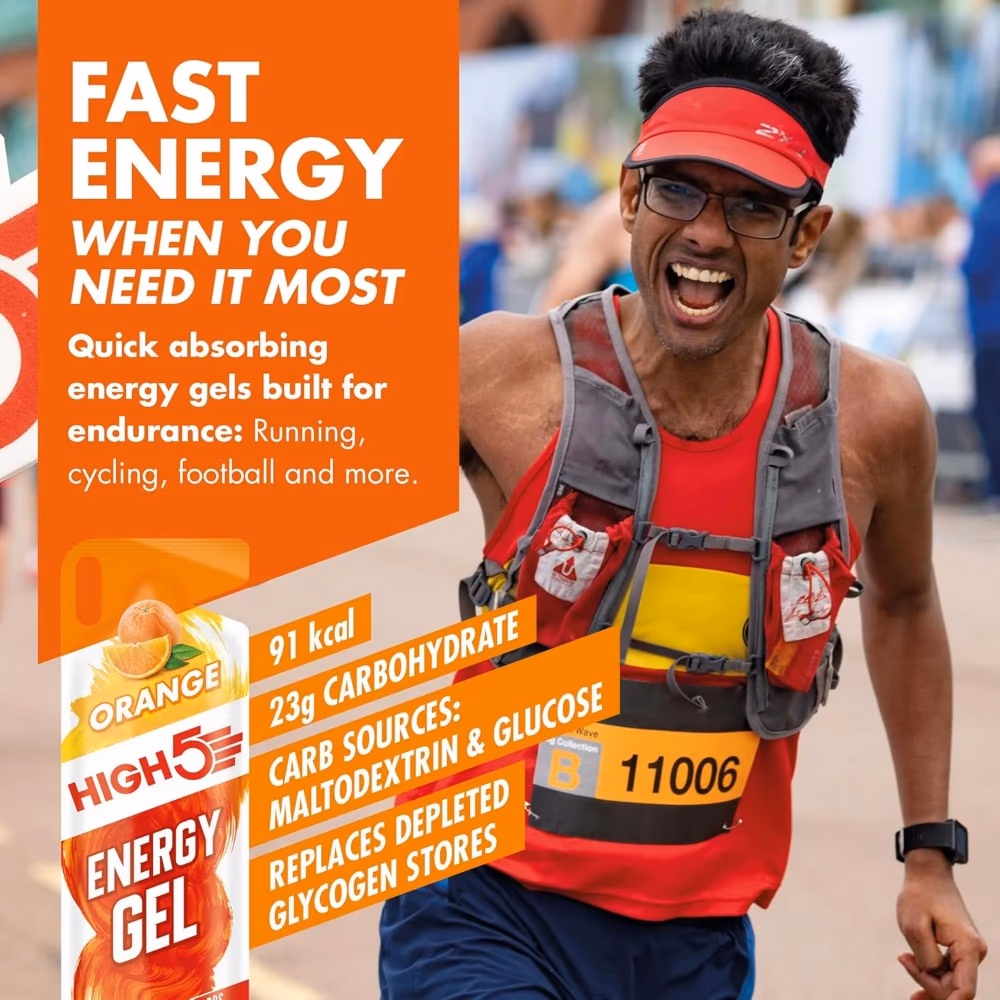 High5 Energy Gel Caffeine Orange 40g 3