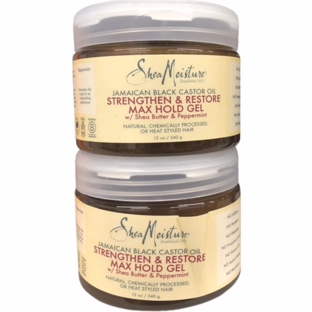 Shea Moisture Jamaican Black Castor Oil Strengthen and Restore Max Hold Gel 340g 2
