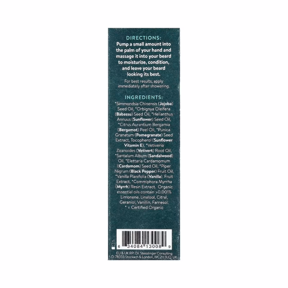 Badger Bergamot and Vanilla Beard Oil 29ml 3