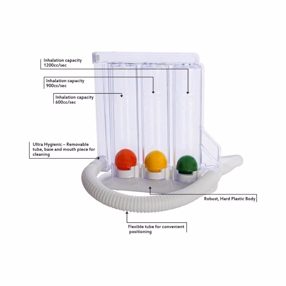 Bromed Respiratory Exerciser – Lung Capacity Training Device 3