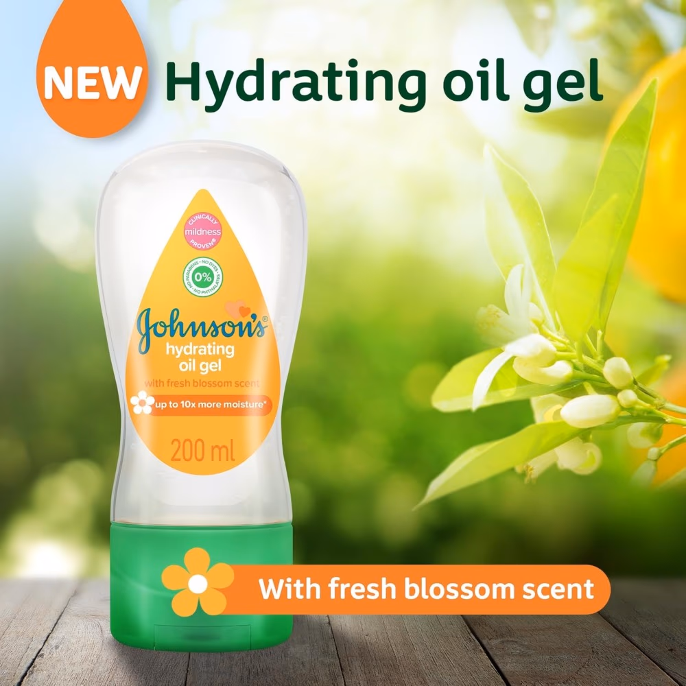 Johnsons Hydrating Oil Gel Blossom 200ml 2