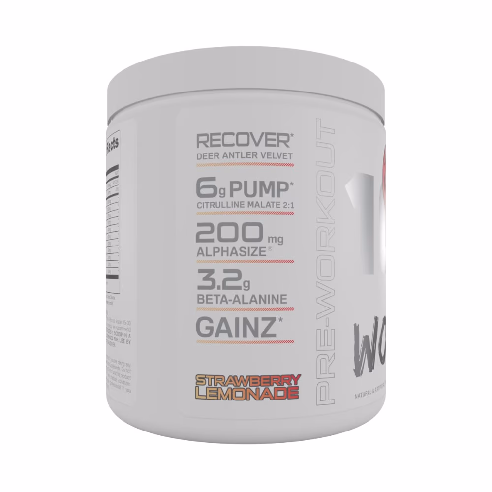 Bucked Up Woke AF High Stimulant Pre Workout Strawberry Lemonade 30s 2