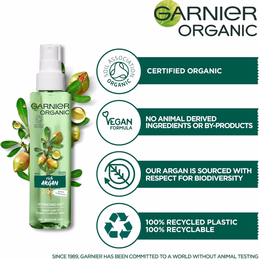 Garnier Bio Facial Mist Argan for Dry Skin 150ml 3
