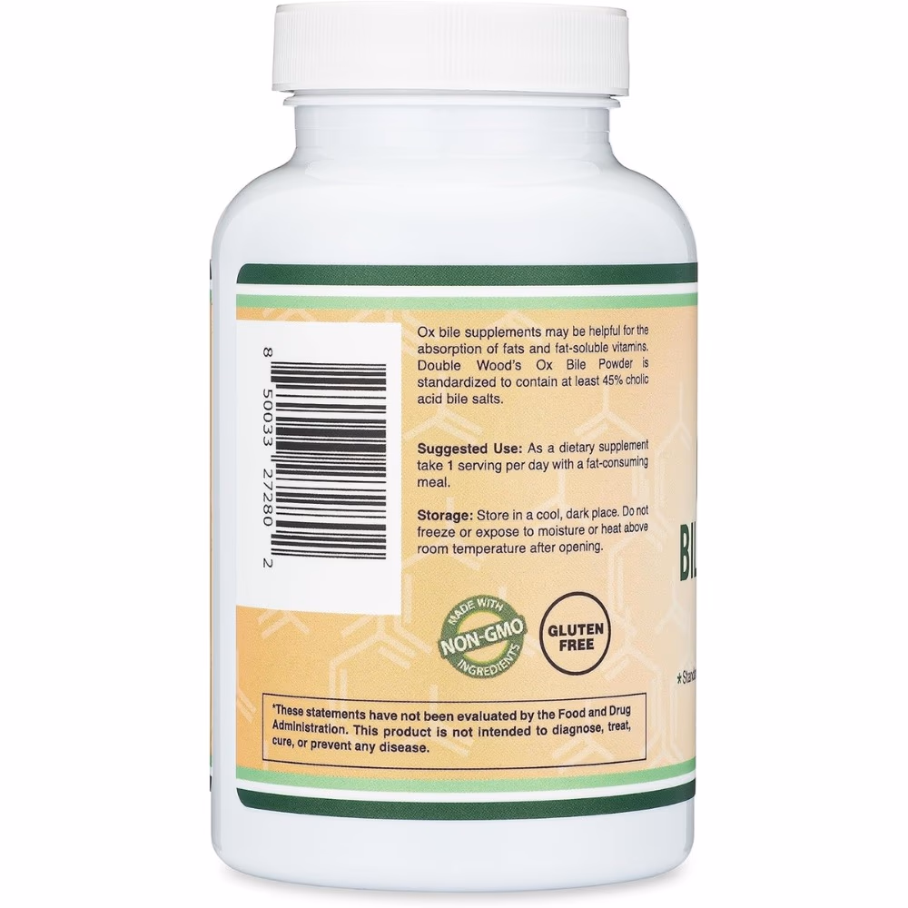 Double Wood Ox Bile 1000mg 120 Capsules 4