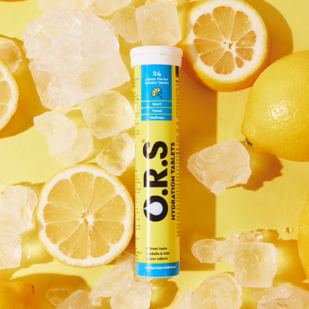ORS SOLUBLE EFFERVESCENT TABLETS LEMON 24S 4