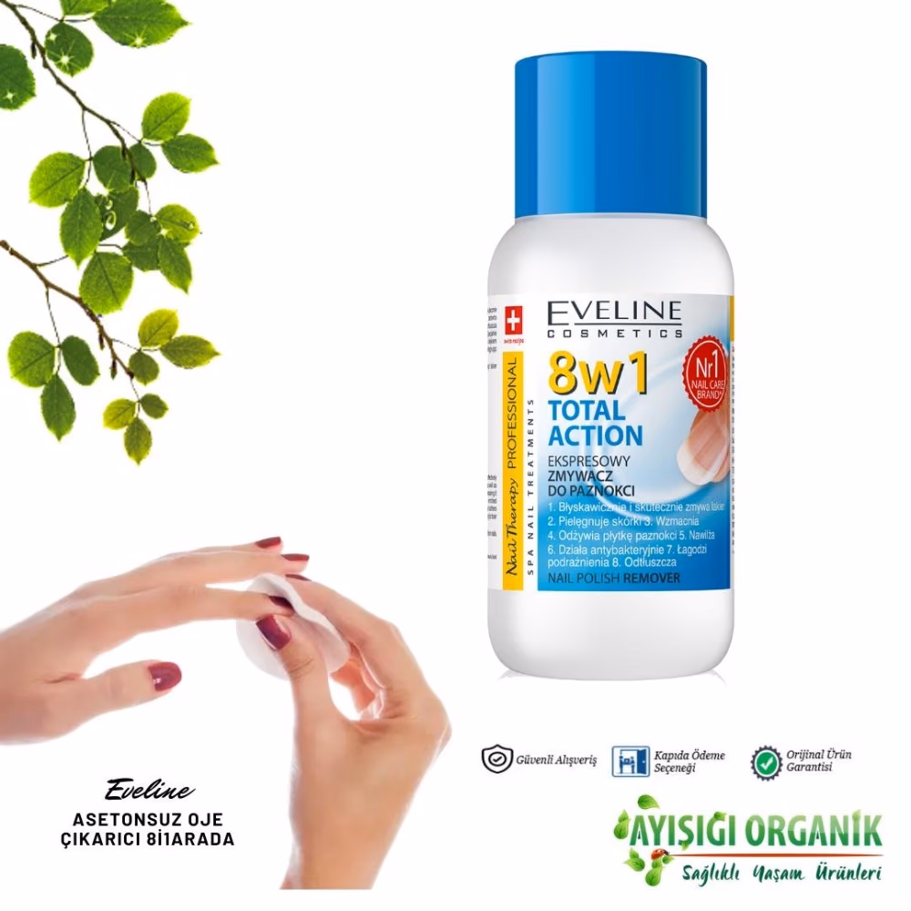 Eveline 8in1 Total Action Nail Polish Remover 150ml 3