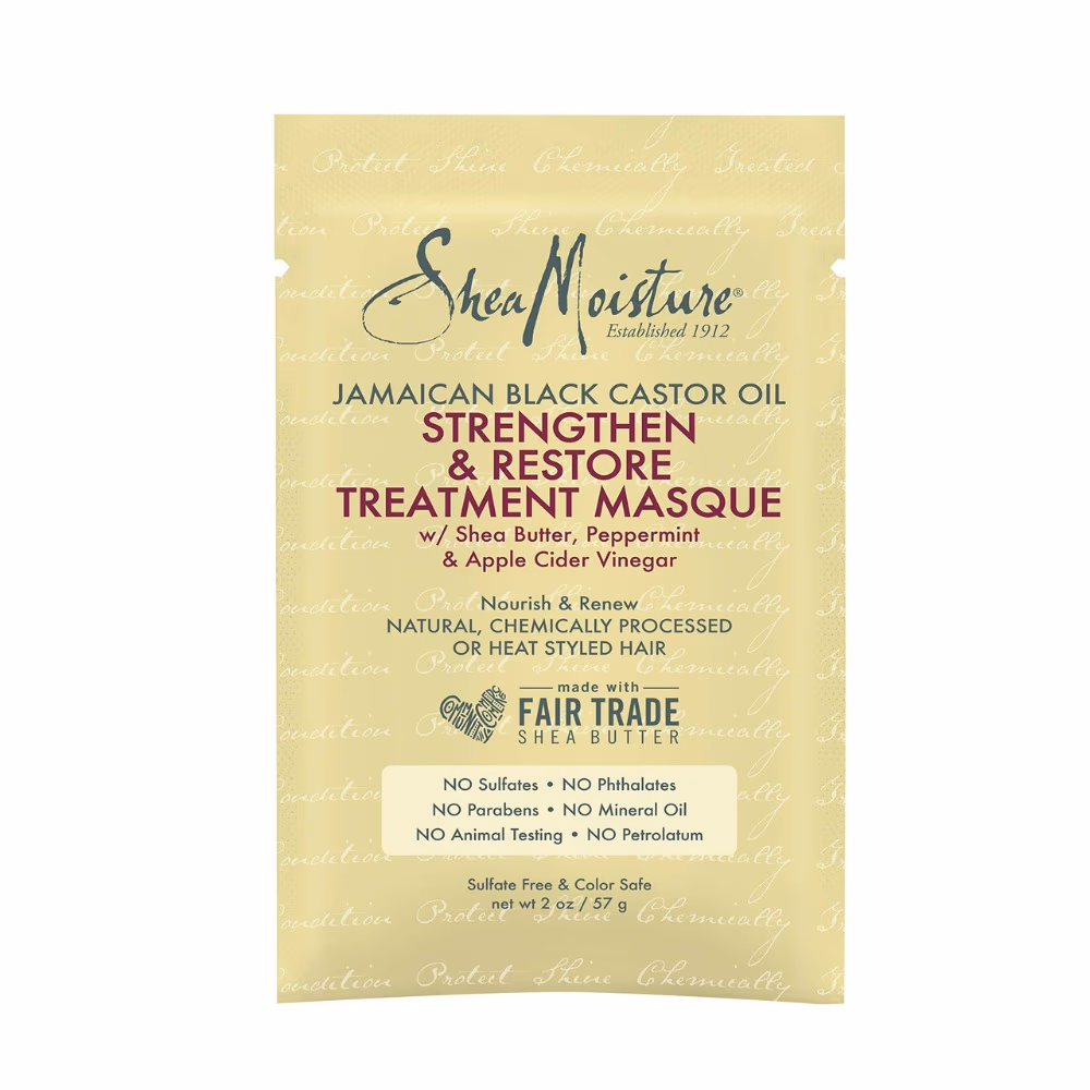 Shea Moisture Jamaican Black Castor Oil Strengthen and Restore Treatment Masque 57g 2