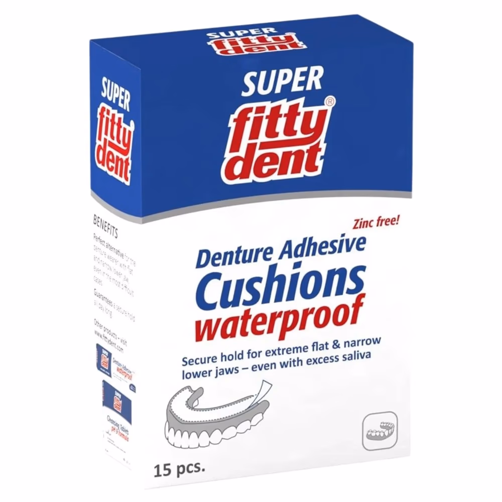 Fittydent Super Denture Adhesive Cushions 15s 4