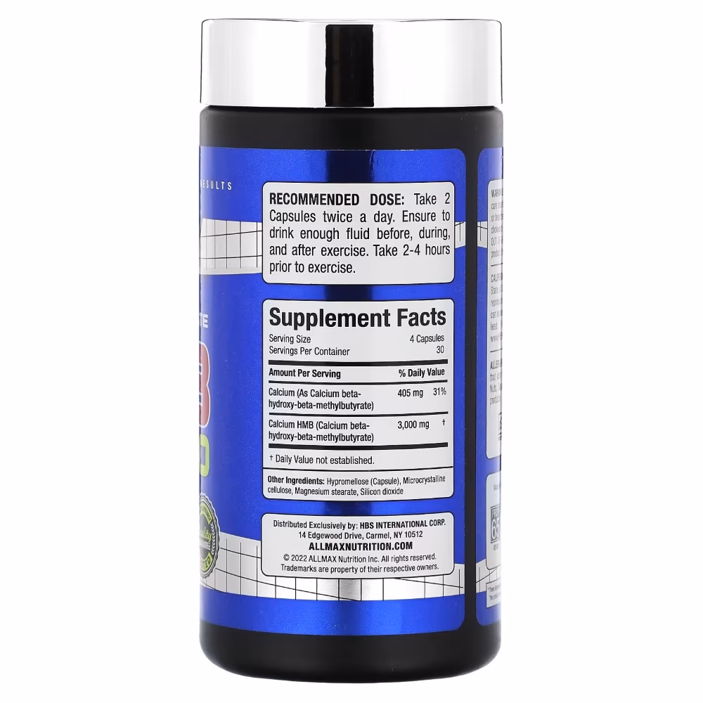AllMax HMB 3000 Capsules 120s – HMB Muscle Support Supplement 5