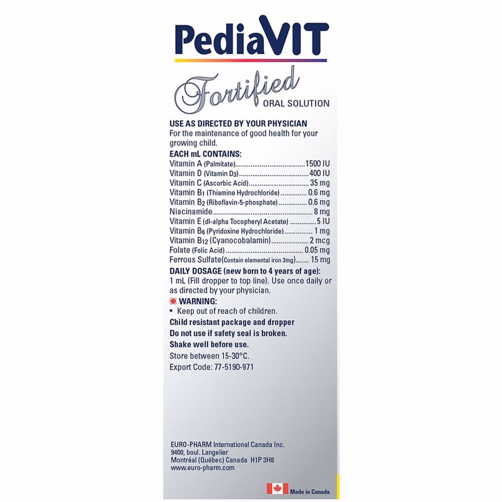 Pediavit Fortified 50ml 2