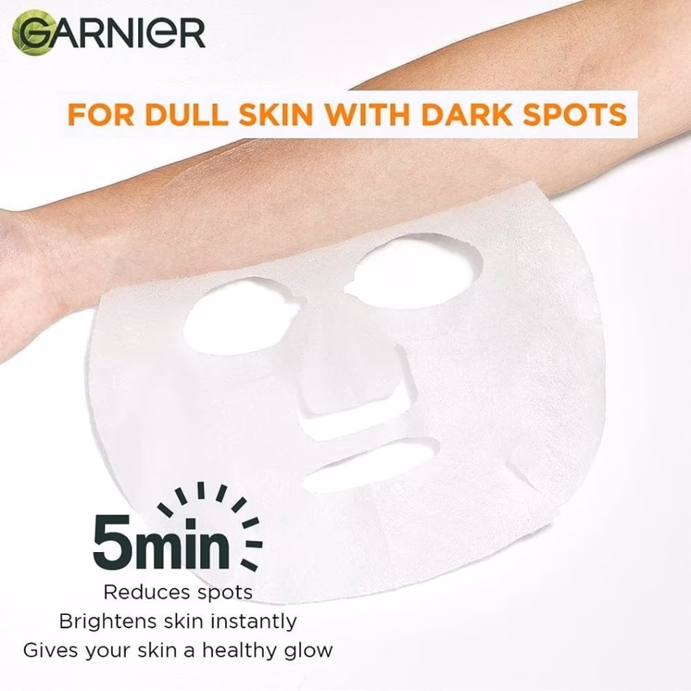 Garnier SkinActive Vitamin C Anti-Fatigue Ampoule Sheet Mask 15g 3