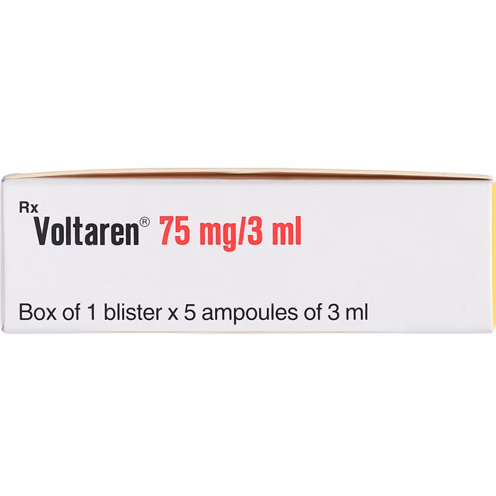 Voltaren Injection 75mg/3ml - 5 Ampoules 3