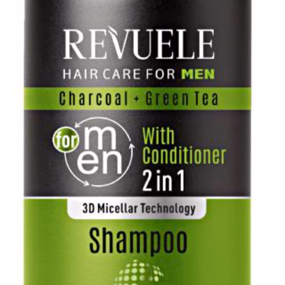 Revuele Men 2-in-1 Charcoal Green Tea Shampoo 300ml 2