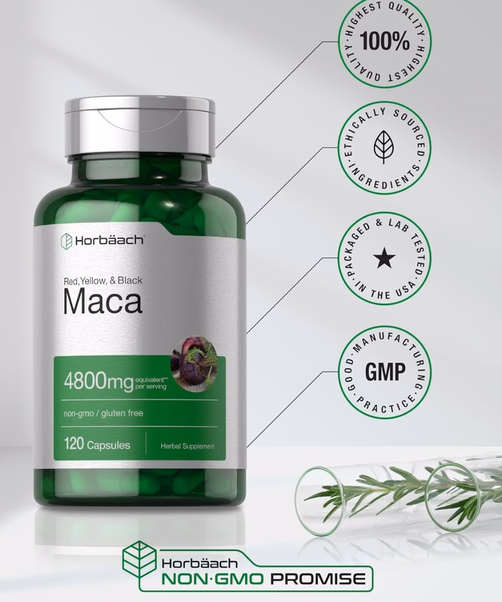 Horbaach Maca 4800mg 120 Capsules 5