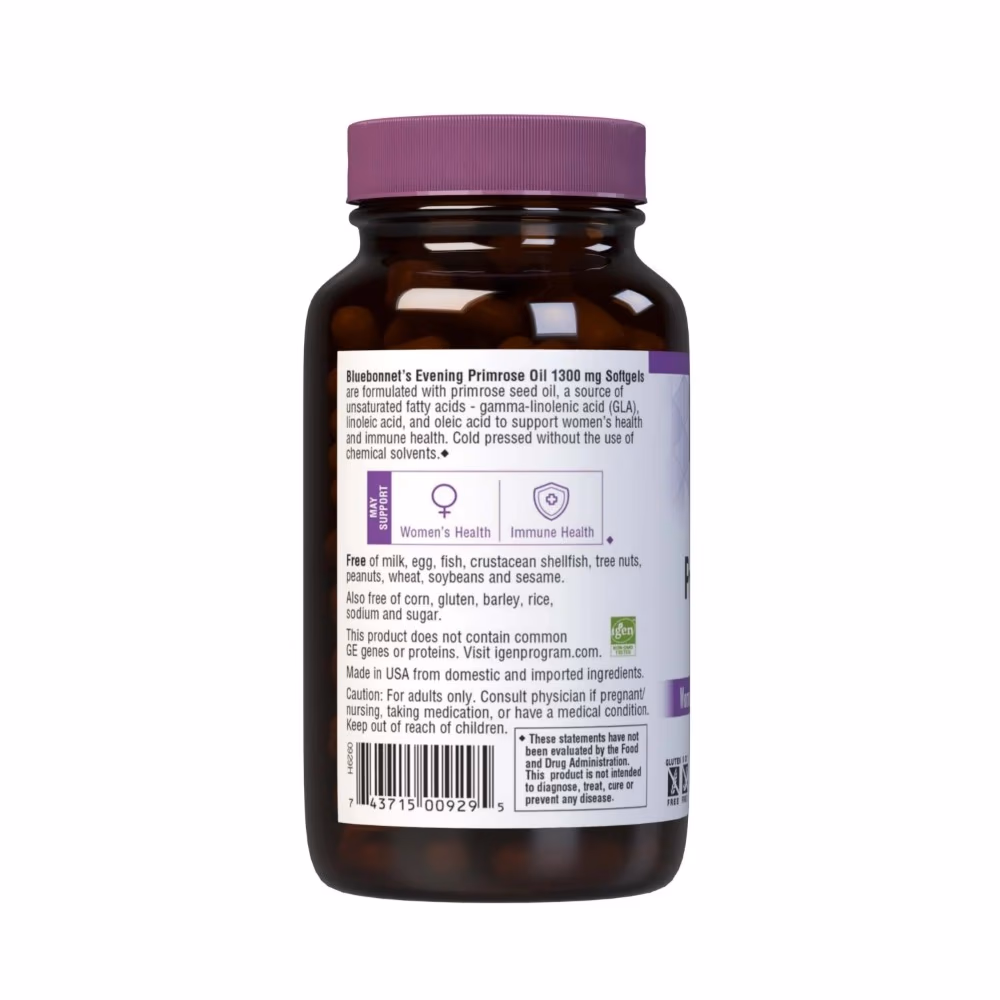Bluebonnet Evening Primrose Oil 1300mg Capsules 60's 2