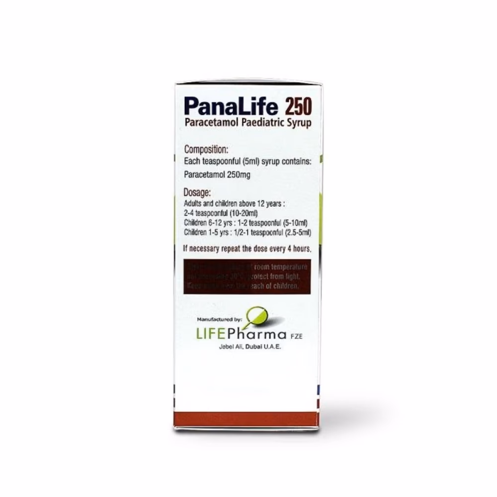 Panalife 250mg/5ml Syrup 100ml 2