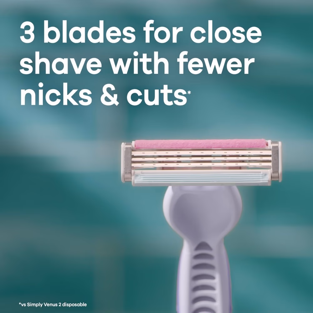 Gillette Venus Simply 3 Colors Disposable Razors – 3 Pack 2