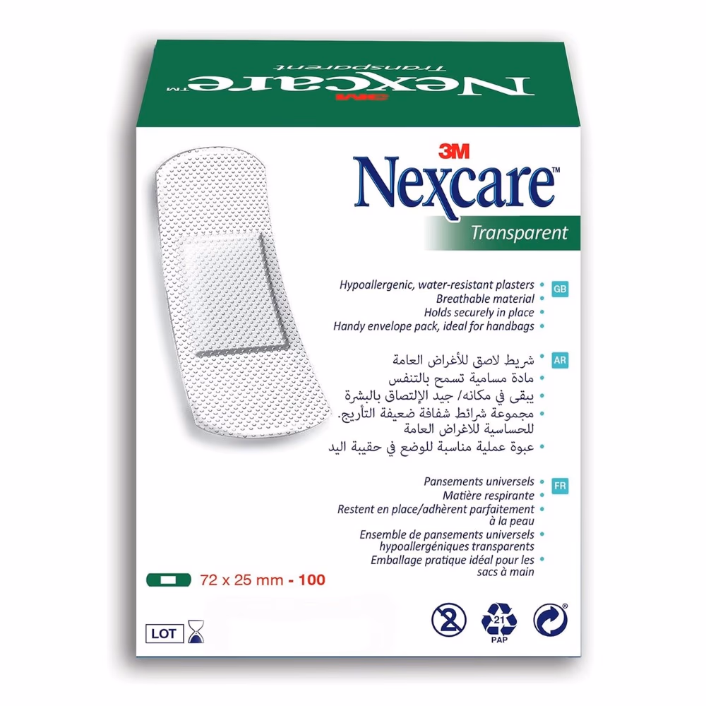 Nexcare Transparent Bandages 100s 3