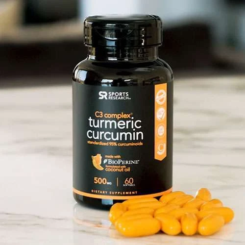 Sports Research C3 Complex Turmeric Curcumin 500mg 120 Softgels 2