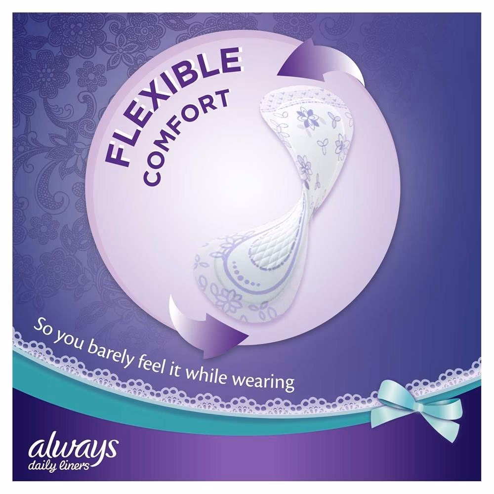 Always Daily Liners Comfort Protect Fresh Scent Normal Pantyliners 20's 4