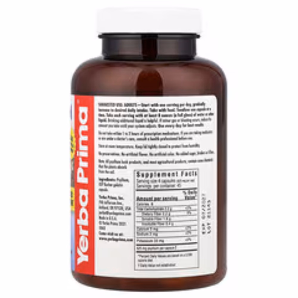 Yerba Prima Psyllium Husks 180 Caps 5