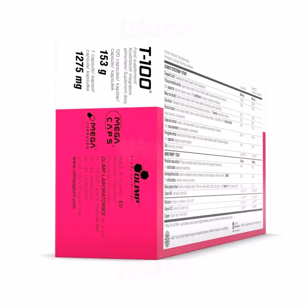 OLIMP T-100 Male Testo Booster 120 Capsules 3