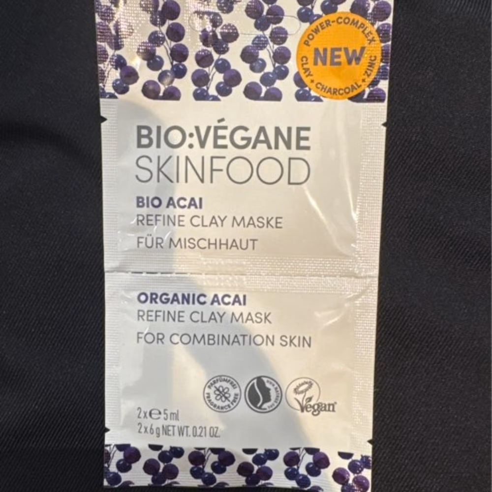 BIO VEGANE Skinfood Bio Organic Acai Clay Mask 2 x 5ml 2