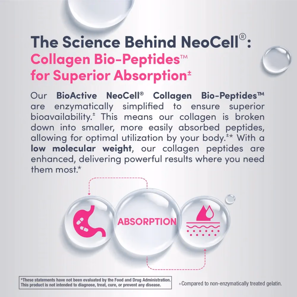 Neocell Super Collagen + Vitamin C & Biotin 180 Tablets 3