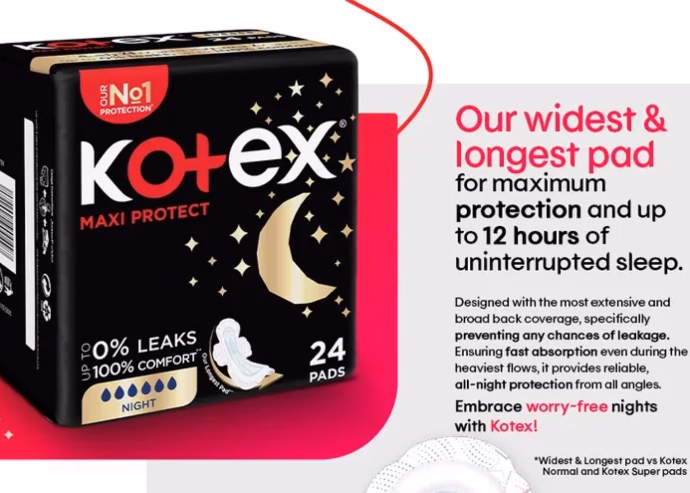 Kotex Maxi Protect Night 24s 3