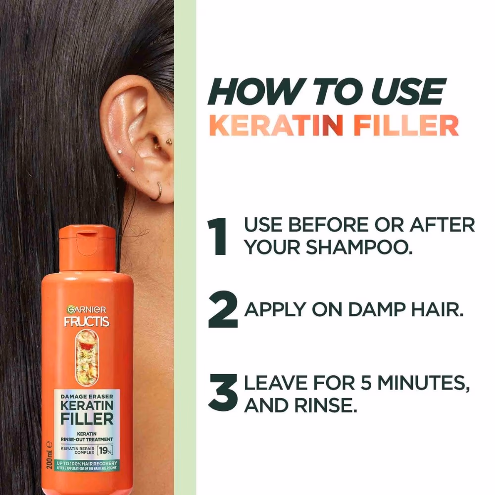Garnier Fructis Damage Keratin Rinse Out 200ml 2