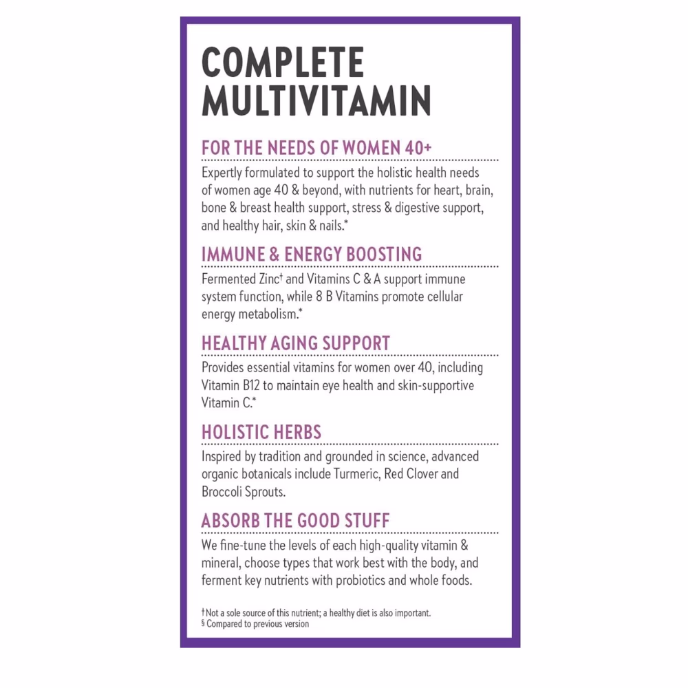 New Chapter Every Woman's One Daily Multivitamins 40+ (72 Tablets) 4