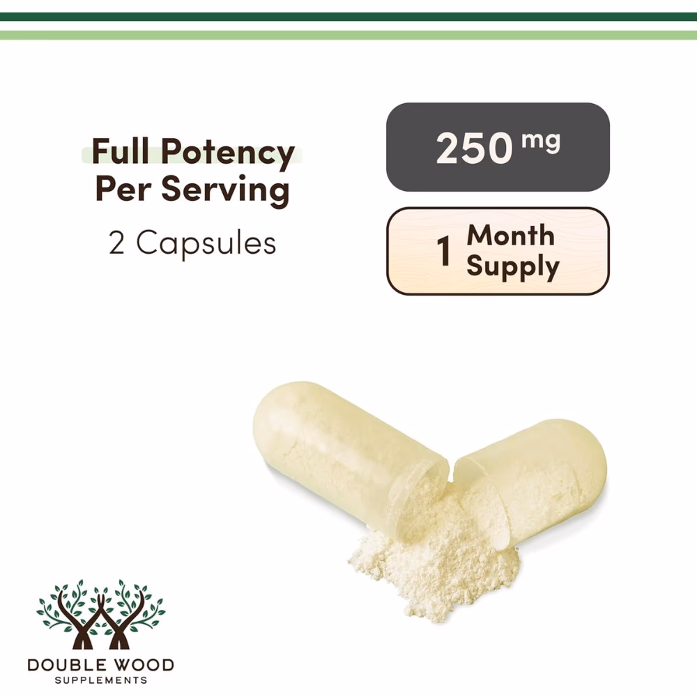 Double Wood Lactoferrin 250 mg-60 Capsules 5
