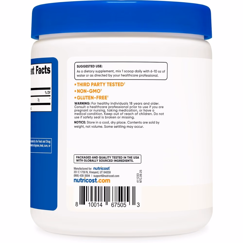 Nutricost L Citrulline Malate Unflavored 300g 3