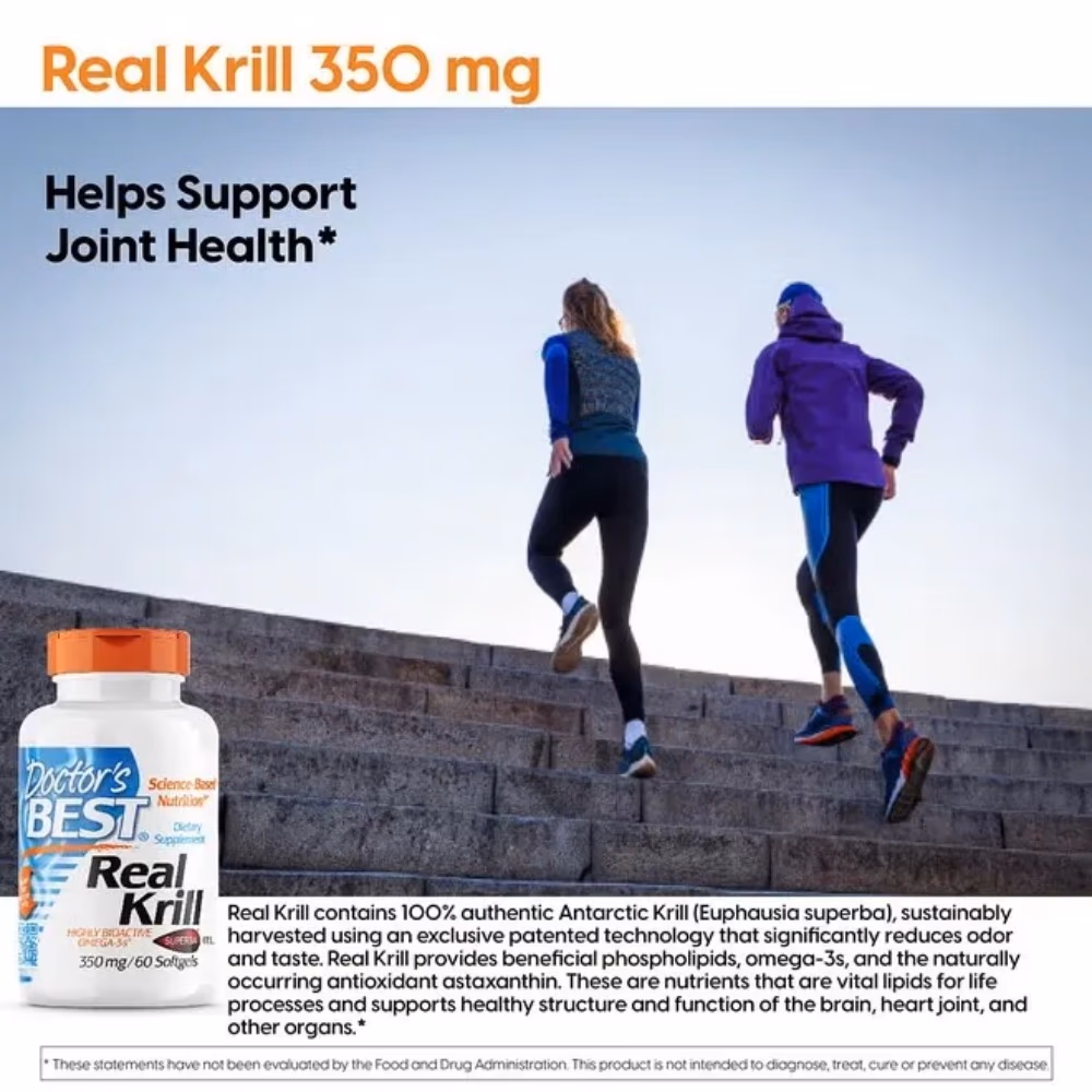 Doctor's Best Real Krill Oil 350mg, 60 Softgels 3