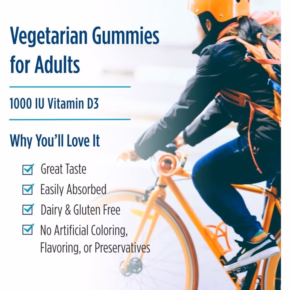 Nordic Zero Sugar Vitamin D3 1000IU 60 Gummies 4