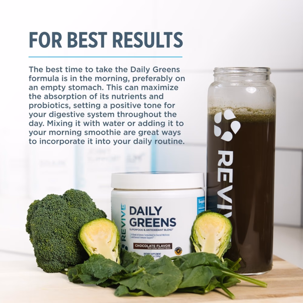 Revive Daily Greens Powder Chocolate 504Gm 3