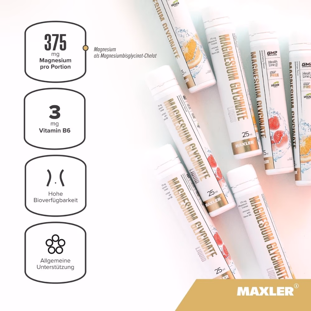 Maxler Magnesium Glycinate Liquid Orange 14 shots 5