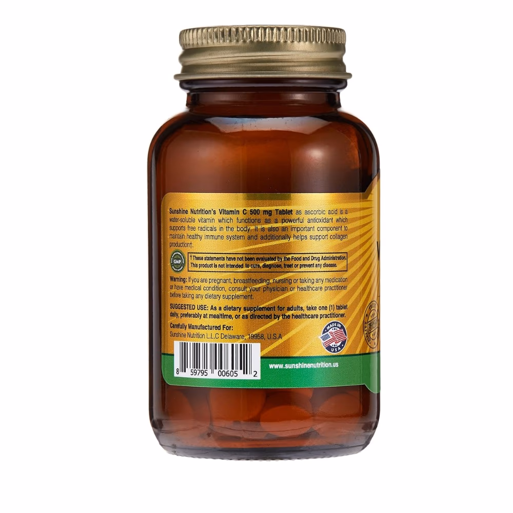 Sunshine Vitamin C 500mg 100 Tablets 4