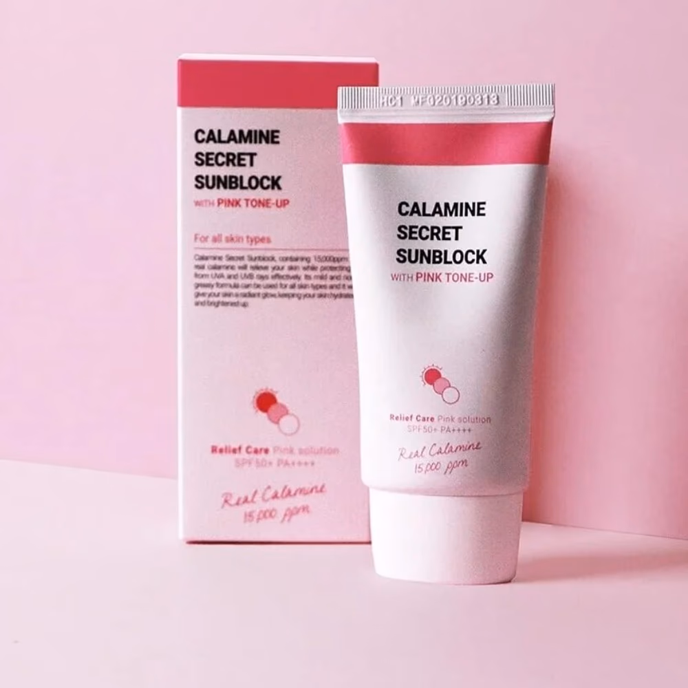 K Secret Calamine Secret Sunblock Pink Tone Up 50ml 2