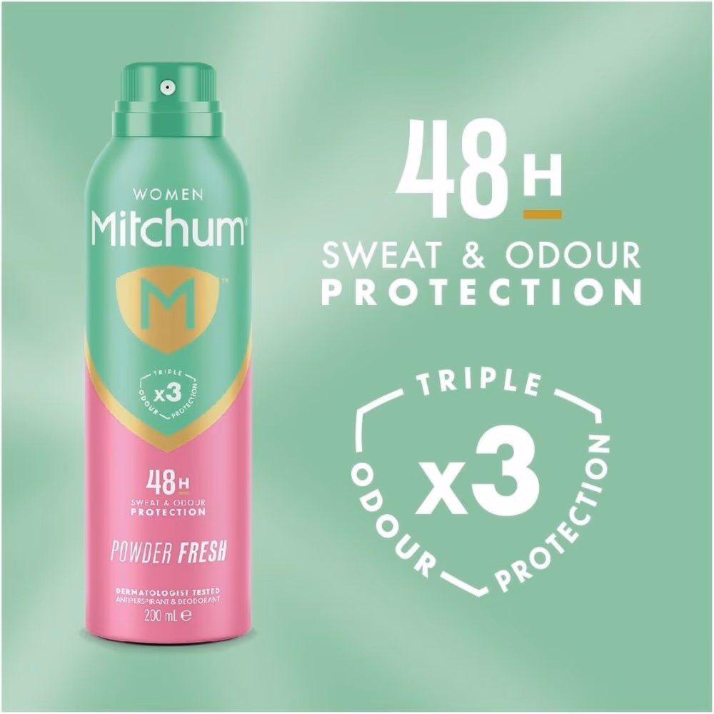 Mitchum Women Deodorant Spray Powder Fresh 200 ml 2