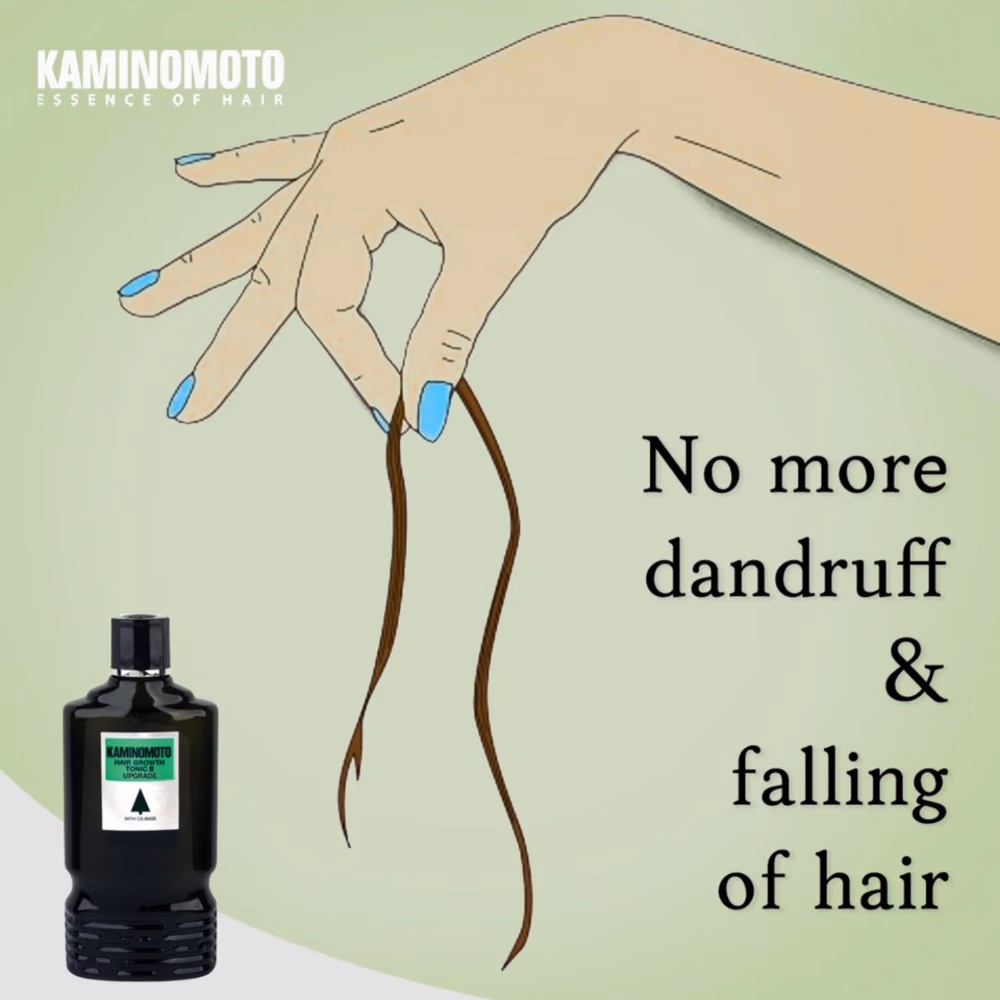 Kaminomoto Hair Tonic 180ml - Stimulate Hair Growth And Strengthen Roots  3