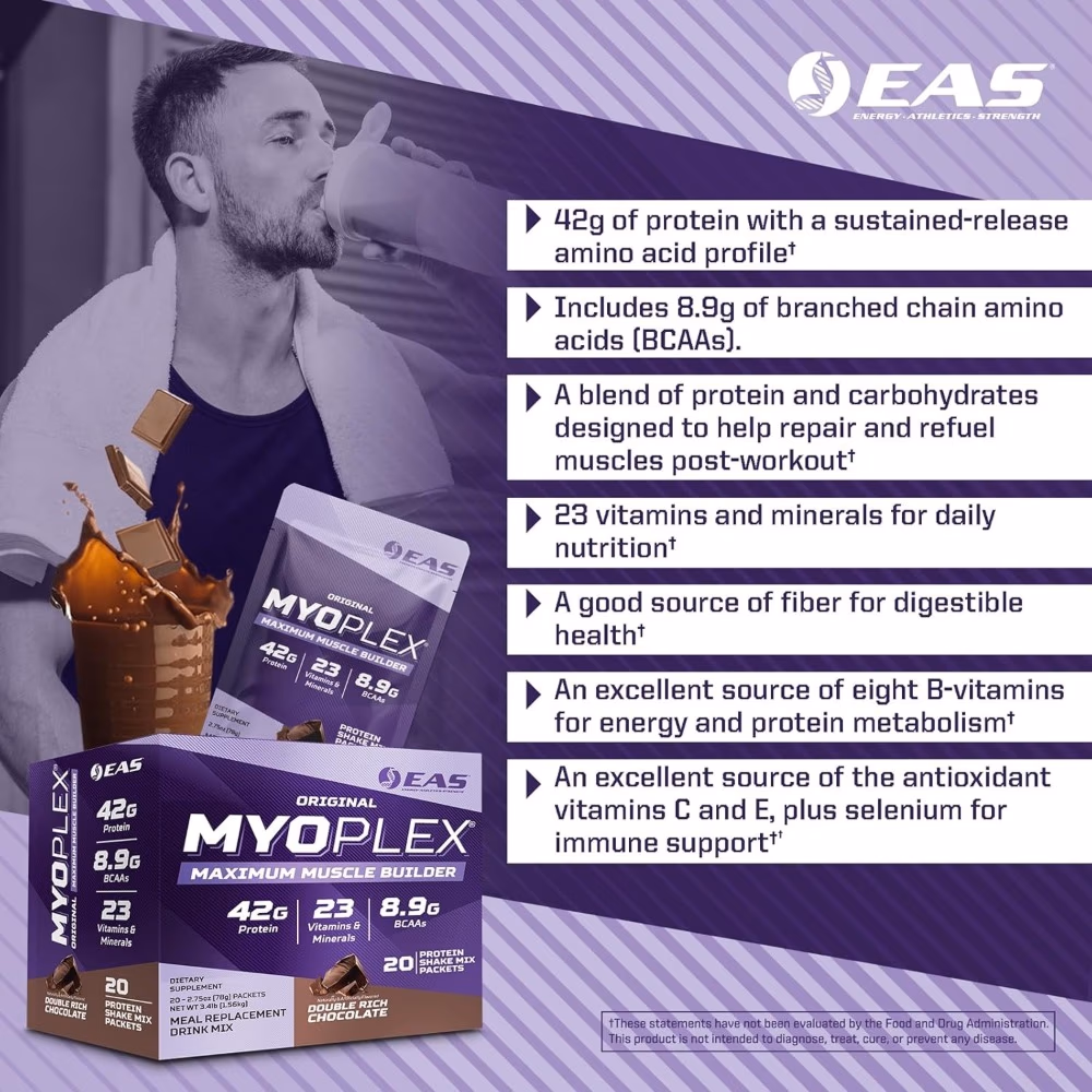 EAS Myoplex Original Double Rich Chocolate 20 Packets 3
