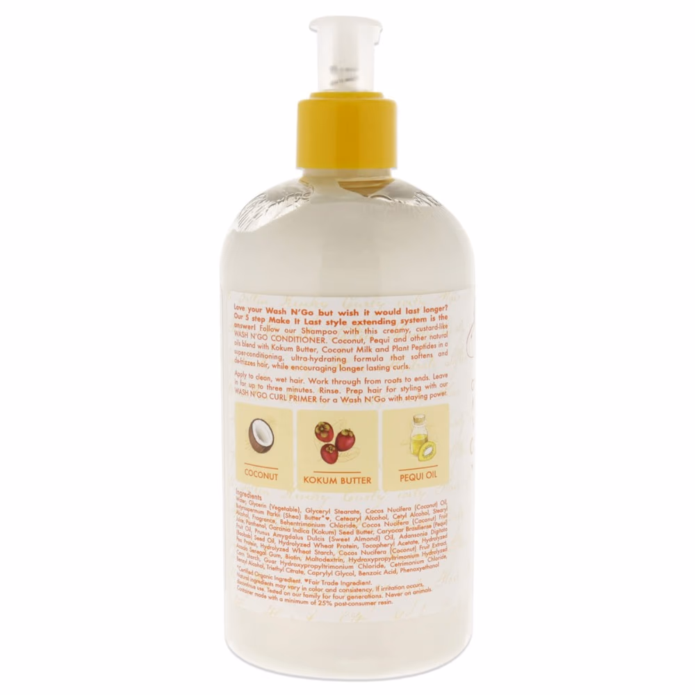 Shea Moisture Coconut Custard Make It Last Wash N’ Go Conditioner 384ml 2